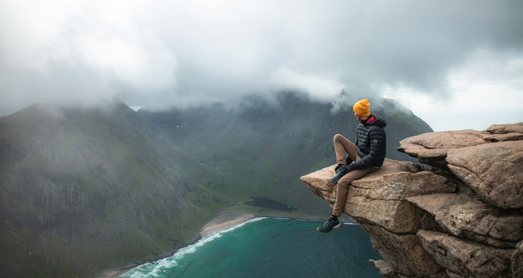 person reflecting on success